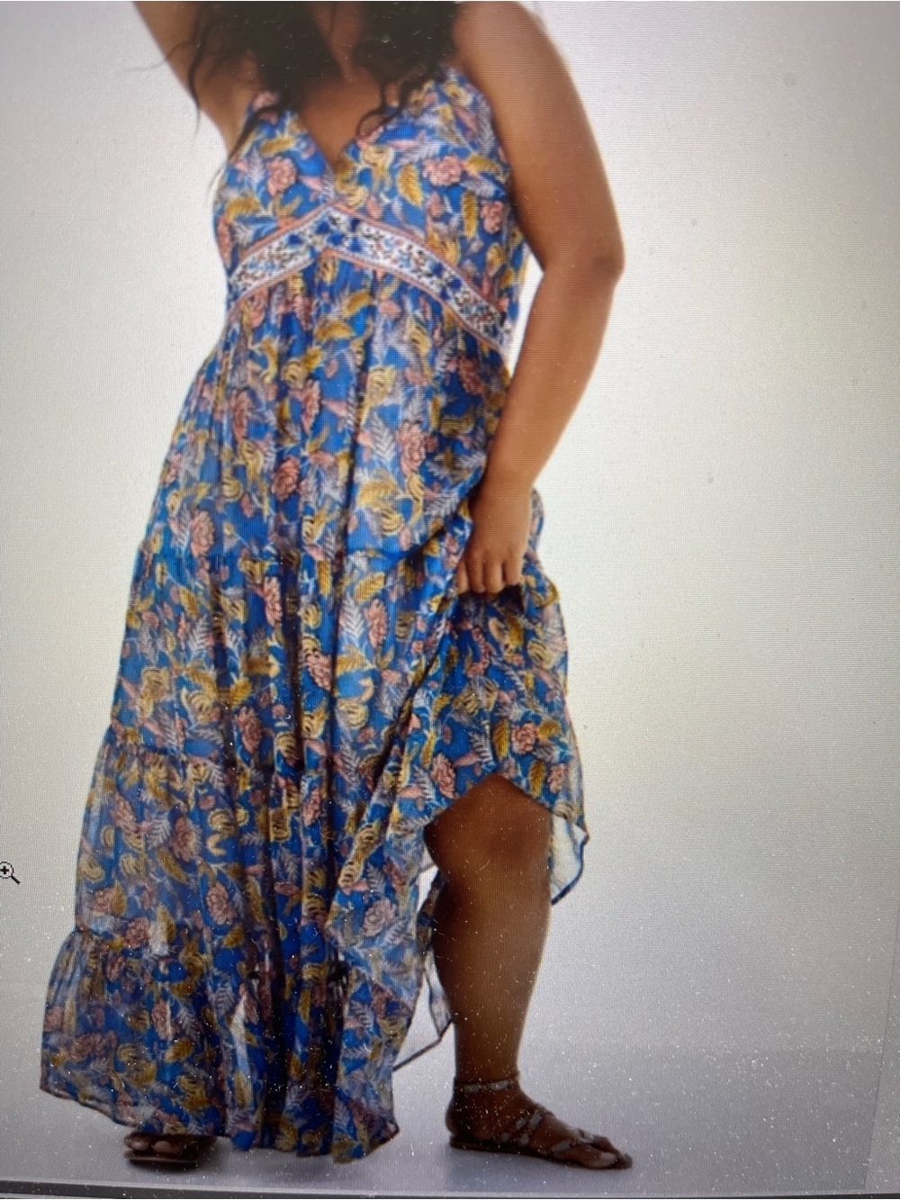 NWOT Verb by Pallavi  Singhee Vineyard Floral Maxi Dress Size 18W